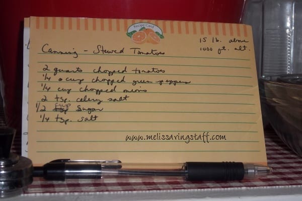 How to Can Stewed Tomatoes @ AVirtuousWoman.org