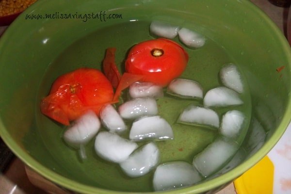 How to Can Stewed Tomatoes @ AVirtuousWoman.org