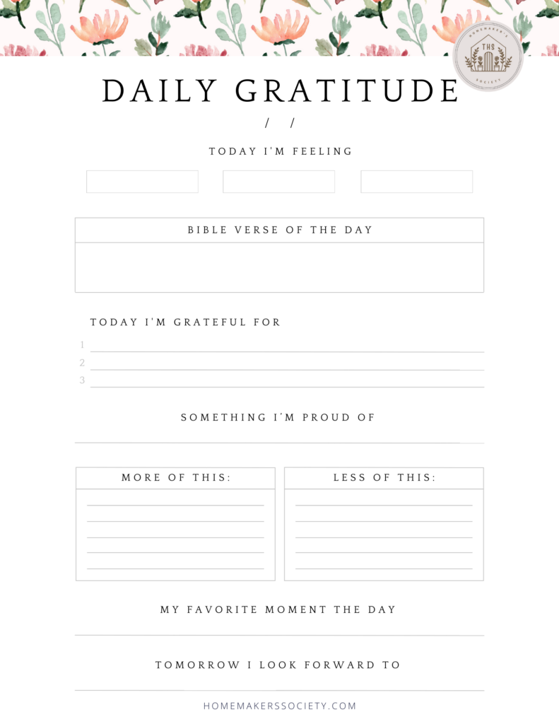 THS Gratitude Journal