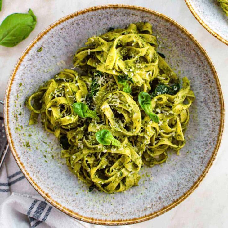 Image for Tagliatelle Pesto Pasta (Tagliatelle Al Pesto)