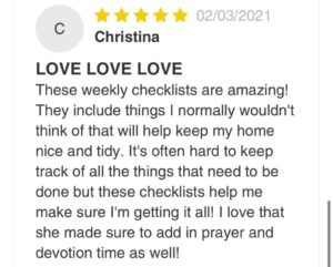 Purpose 31 Checklist | Offer - The Homemaker's Society