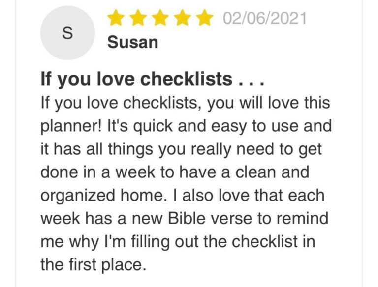 Purpose 31 Checklist | Offer - The Homemaker's Society