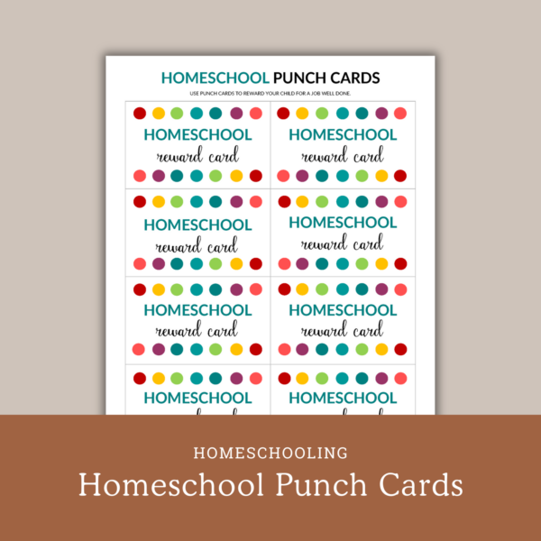 50 Sheets Reward Punch Cards Incentive Chart For Kids