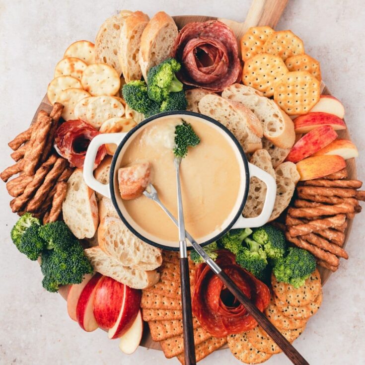 Image for Beer Cheese Fondue Board Recipe ~ Barley & Sage