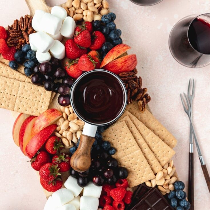 Image for Dark Chocolate Fondue Board