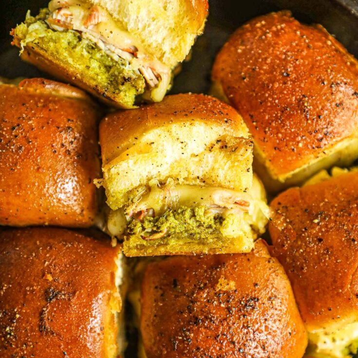 Image for Pesto Swiss and Turkey Skillet Sliders