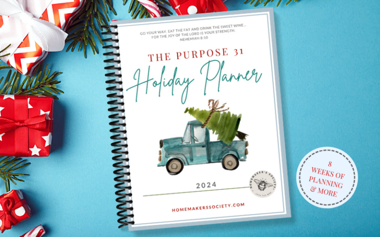 2025 P31 Holiday Planner: Free Printable - The Homemaker's Society