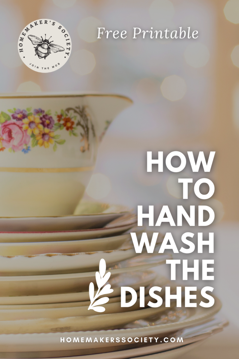 How to Hand Wash Dishes: A Step by Step Guide - The Homemaker's Society