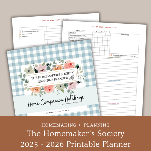 PDF: 2025-2026 Homemaker's Planner (Digital)