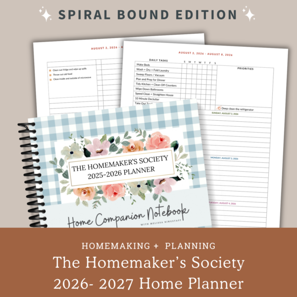 Spiral Bound: 2026 - 2027 Homemaker's Planner