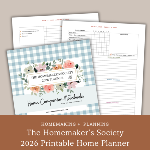 PDF: 2026 Homemaker's Planner (Digital)