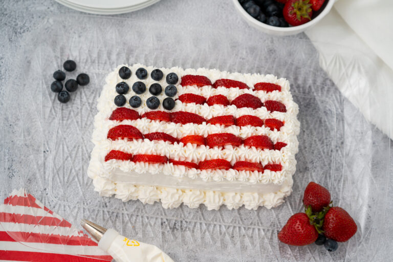 Make this Easy Angel Food Cake for the 4th of July!
