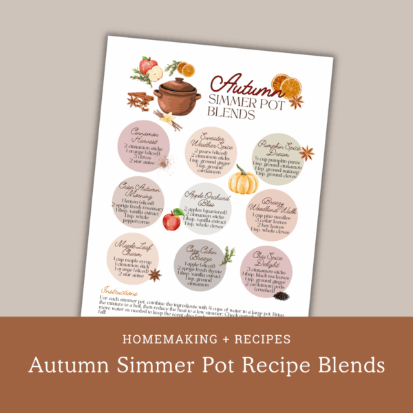 PDF: 9 Autumn Simmer Pot Blends