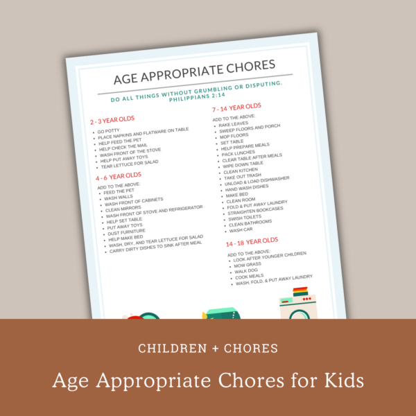 Age-Appropriate Chores for Kids
