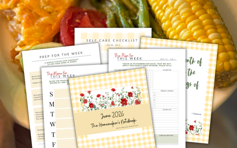 June Homemaker’s Notebook + Free Printable