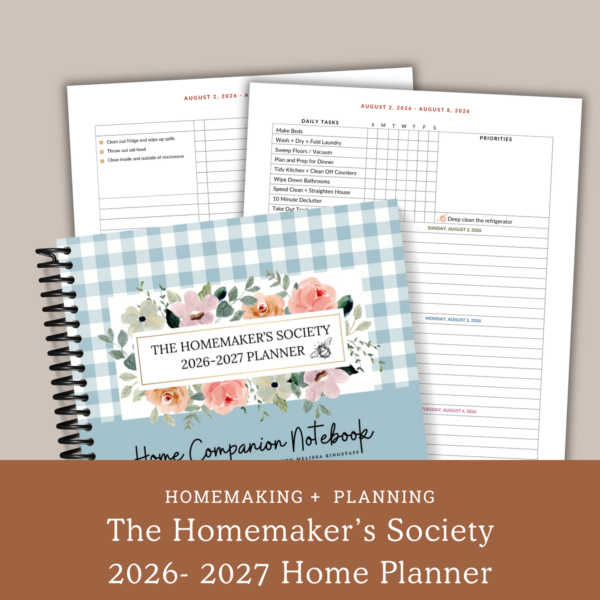 PDF: 2026-2027 Homemaker's Planner (Digital)