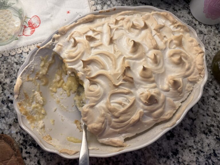 Mama’s Old Fashioned Banana Pudding with Meringue