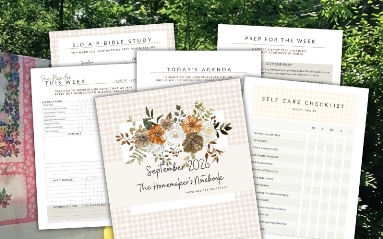 September 2026 Homemaker’s Notebook + Free Printable