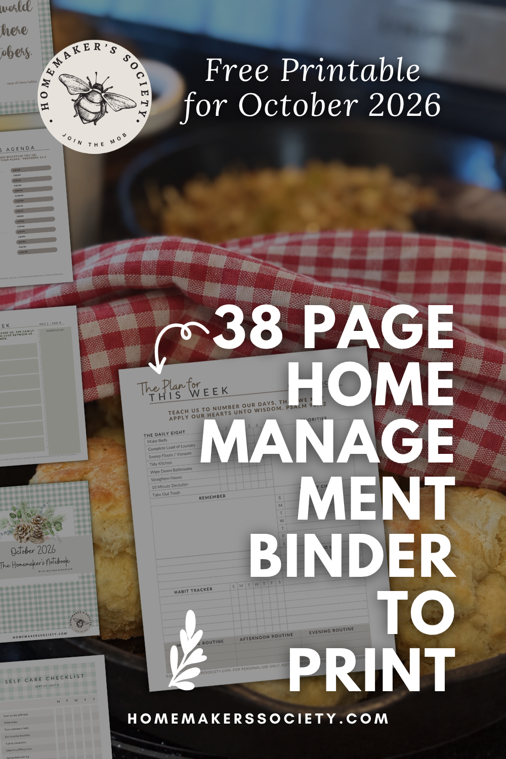 Close Spring Notebook October 2026 Homemaker's Notebook + Free Printable
